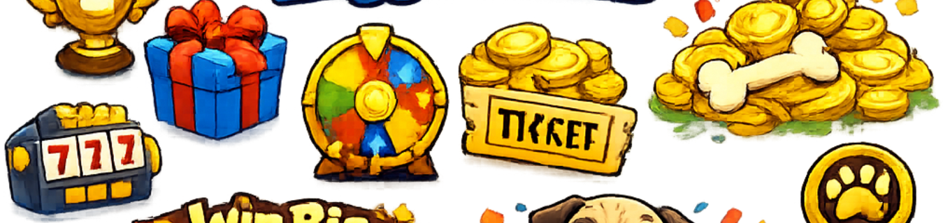 PuggiePrizes icon strip