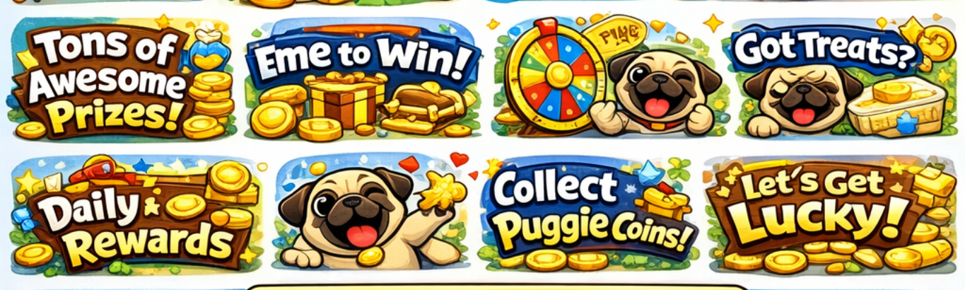 PuggiePrizes promo banner set